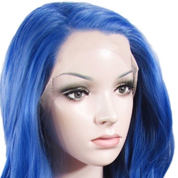 💙Jackline 26” DEEP BLUE Lace Front Wig *NWT*💙 - Picture 3 of 6